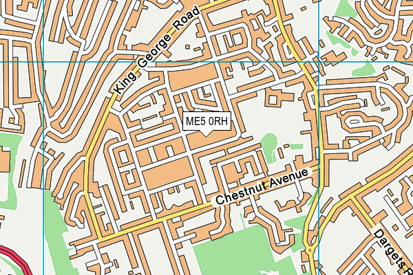 ME5 0RH map - OS VectorMap District (Ordnance Survey)