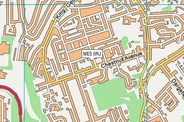 ME5 0RJ map - OS VectorMap District (Ordnance Survey)