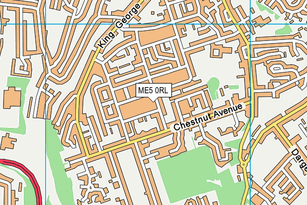 ME5 0RL map - OS VectorMap District (Ordnance Survey)