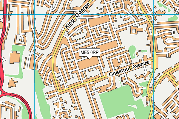 ME5 0RP map - OS VectorMap District (Ordnance Survey)