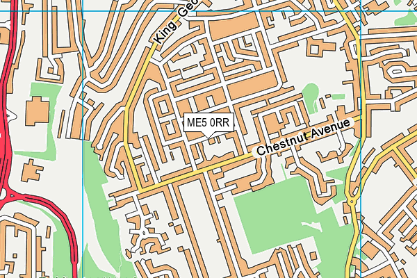 ME5 0RR map - OS VectorMap District (Ordnance Survey)