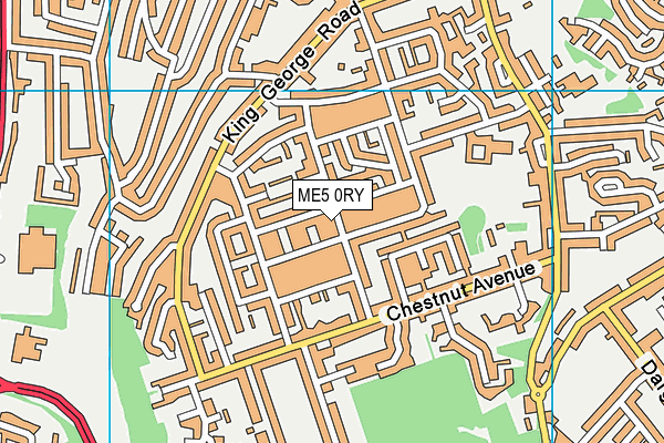 ME5 0RY map - OS VectorMap District (Ordnance Survey)
