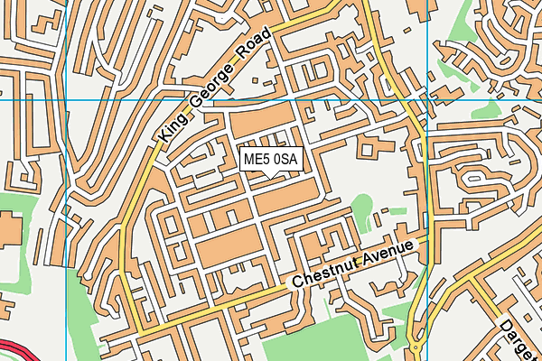 ME5 0SA map - OS VectorMap District (Ordnance Survey)