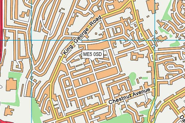 ME5 0SD map - OS VectorMap District (Ordnance Survey)