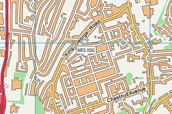 ME5 0SG map - OS VectorMap District (Ordnance Survey)