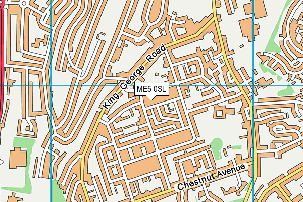 ME5 0SL map - OS VectorMap District (Ordnance Survey)