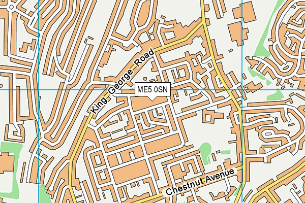 ME5 0SN map - OS VectorMap District (Ordnance Survey)