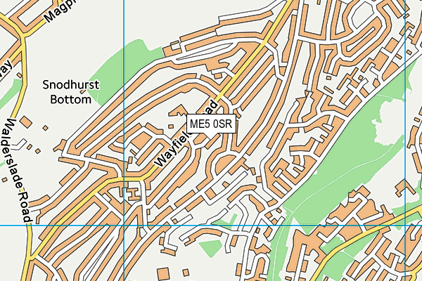 ME5 0SR map - OS VectorMap District (Ordnance Survey)