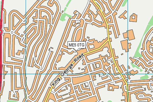 ME5 0TG map - OS VectorMap District (Ordnance Survey)