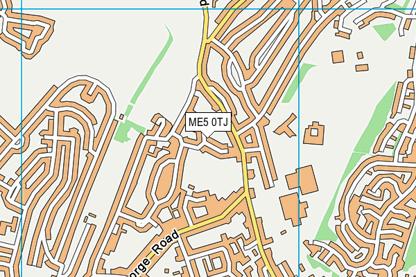 ME5 0TJ map - OS VectorMap District (Ordnance Survey)