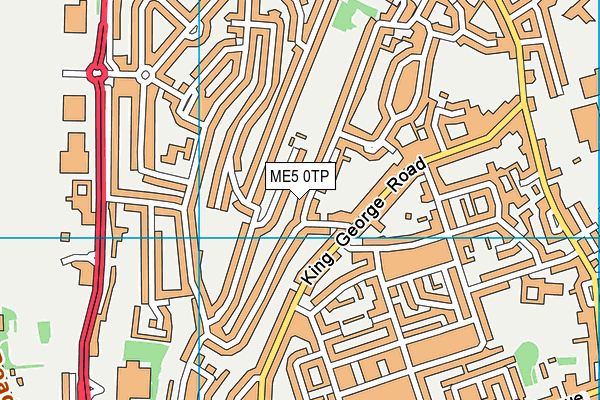 ME5 0TP map - OS VectorMap District (Ordnance Survey)