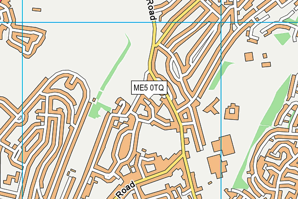 ME5 0TQ map - OS VectorMap District (Ordnance Survey)