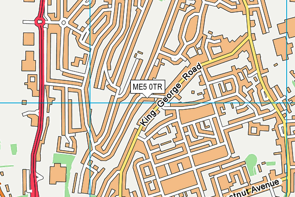 ME5 0TR map - OS VectorMap District (Ordnance Survey)