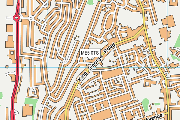ME5 0TS map - OS VectorMap District (Ordnance Survey)