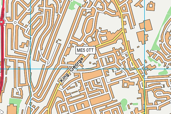 ME5 0TT map - OS VectorMap District (Ordnance Survey)