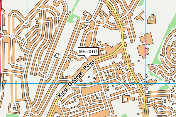 ME5 0TU map - OS VectorMap District (Ordnance Survey)