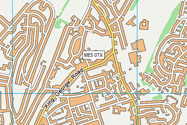 ME5 0TX map - OS VectorMap District (Ordnance Survey)