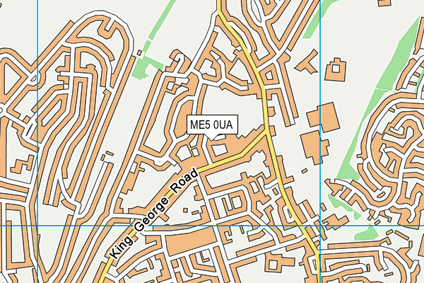 ME5 0UA map - OS VectorMap District (Ordnance Survey)
