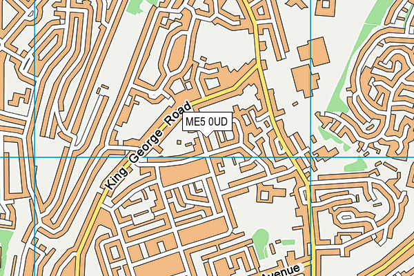 ME5 0UD map - OS VectorMap District (Ordnance Survey)