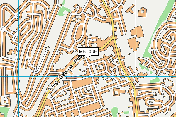 ME5 0UE map - OS VectorMap District (Ordnance Survey)