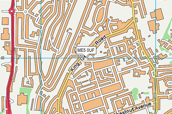 ME5 0UF map - OS VectorMap District (Ordnance Survey)