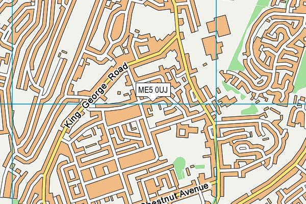ME5 0UJ map - OS VectorMap District (Ordnance Survey)