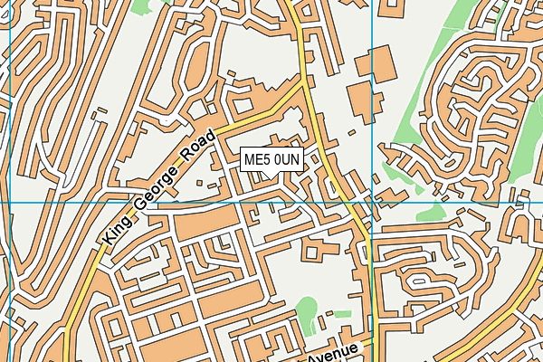 ME5 0UN map - OS VectorMap District (Ordnance Survey)