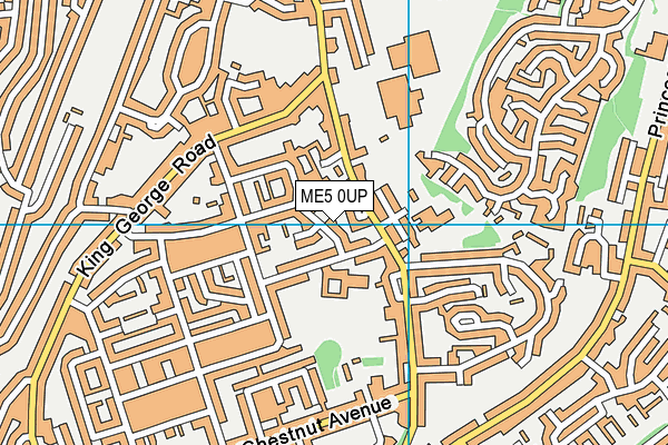 ME5 0UP map - OS VectorMap District (Ordnance Survey)