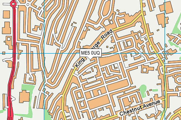 ME5 0UQ map - OS VectorMap District (Ordnance Survey)