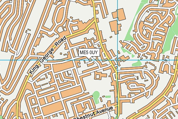 ME5 0UY map - OS VectorMap District (Ordnance Survey)