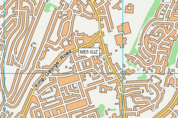 ME5 0UZ map - OS VectorMap District (Ordnance Survey)