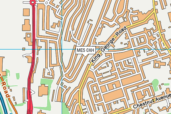 ME5 0XH map - OS VectorMap District (Ordnance Survey)