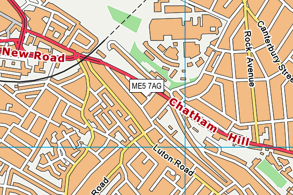 ME5 7AG map - OS VectorMap District (Ordnance Survey)