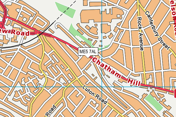 ME5 7AL map - OS VectorMap District (Ordnance Survey)