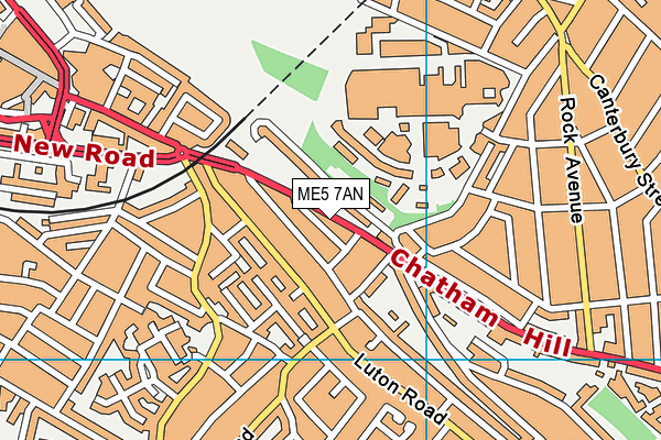 ME5 7AN map - OS VectorMap District (Ordnance Survey)