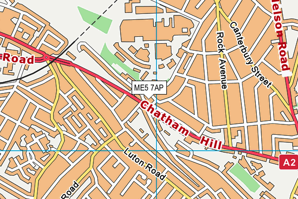 ME5 7AP map - OS VectorMap District (Ordnance Survey)