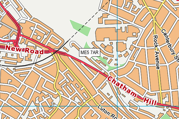 ME5 7AR map - OS VectorMap District (Ordnance Survey)