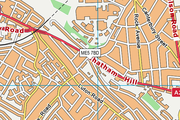 ME5 7BD map - OS VectorMap District (Ordnance Survey)