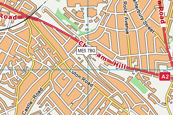 ME5 7BG map - OS VectorMap District (Ordnance Survey)