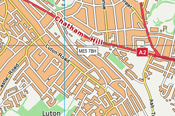 ME5 7BH map - OS VectorMap District (Ordnance Survey)