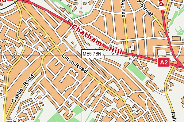 ME5 7BN map - OS VectorMap District (Ordnance Survey)