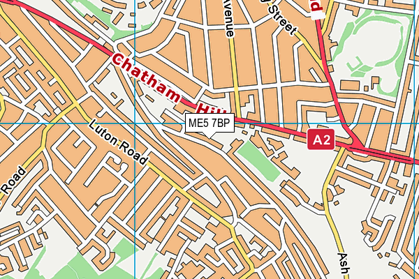 ME5 7BP map - OS VectorMap District (Ordnance Survey)