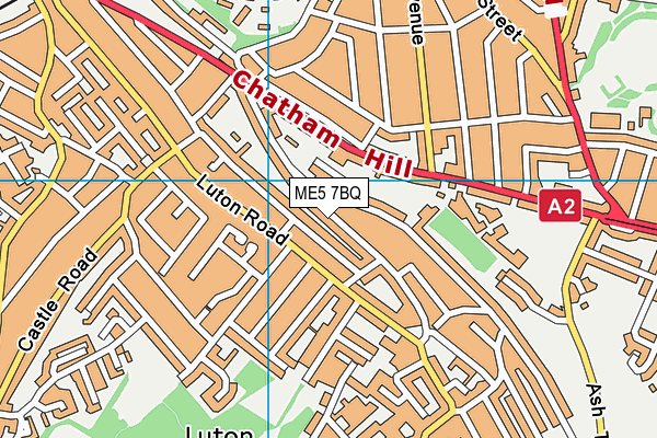 ME5 7BQ map - OS VectorMap District (Ordnance Survey)