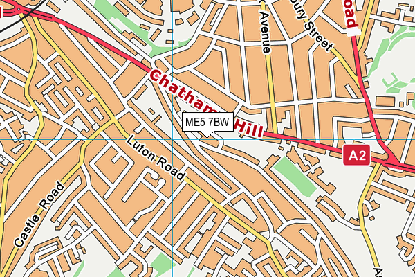 ME5 7BW map - OS VectorMap District (Ordnance Survey)