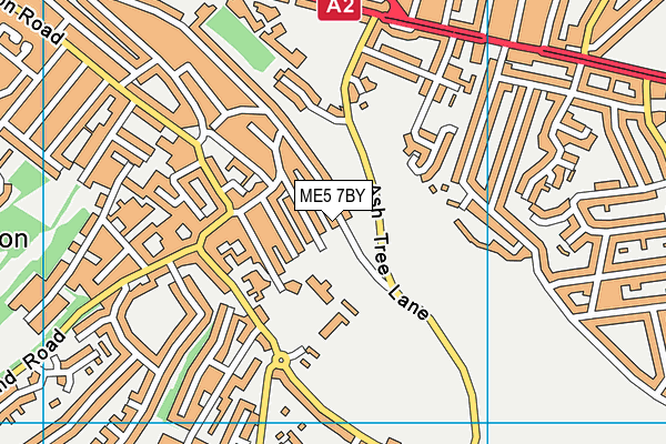 ME5 7BY map - OS VectorMap District (Ordnance Survey)