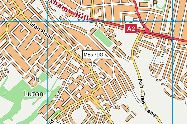 ME5 7DG map - OS VectorMap District (Ordnance Survey)