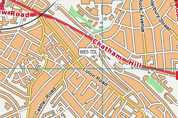 ME5 7DL map - OS VectorMap District (Ordnance Survey)