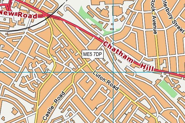 ME5 7DP map - OS VectorMap District (Ordnance Survey)