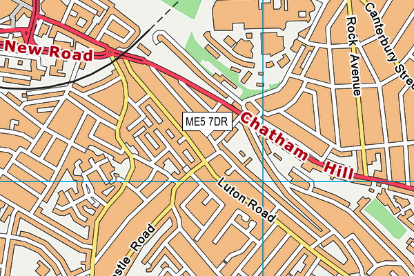 ME5 7DR map - OS VectorMap District (Ordnance Survey)