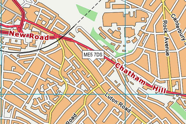 ME5 7DS map - OS VectorMap District (Ordnance Survey)